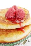  pancakes with  jam