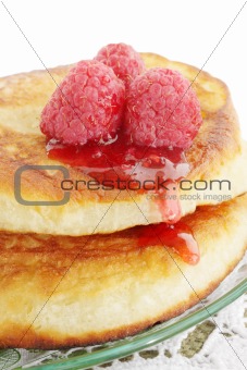  pancakes with  jam
