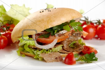 kebab sandwich