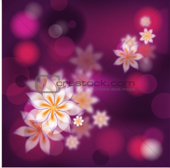 Floral abstract background, vector, eps10