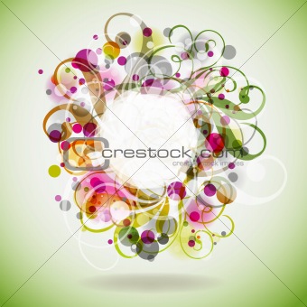 Floral background, vector, eps10