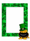 St Patricks Day Leprechaun Hat Pot of Gold Frame