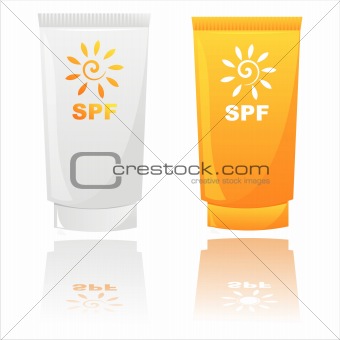 glossy sunblock creams