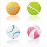 glossy sport balls