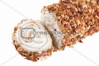 Nuts Swiss roll