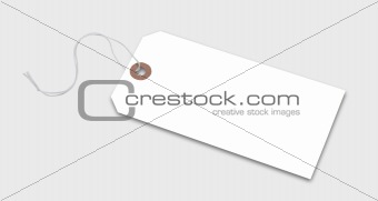 Price or identification tag, isolated