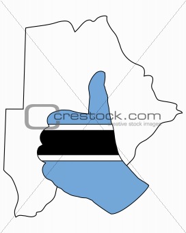 Botswana hand signal