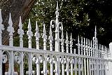 Old white fence