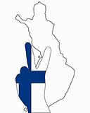 Finland hand signal