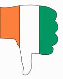 Irish thumb down