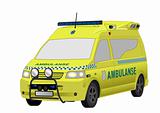 Yellow Norwegian ambulance