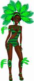 Carnival Green Girl