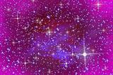 Pink sky and stars