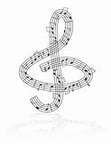 treble clef and notes