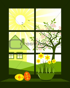 Easter window