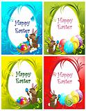 Collection of the Eastern eggs background