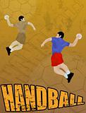 Handball abstract background