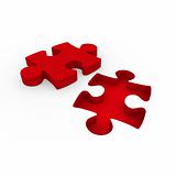 3d puzzle red white