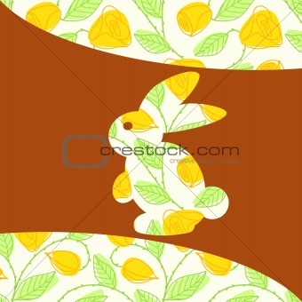 Cute patterned Easter background