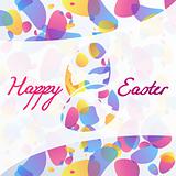 Transparent patterned Easter background