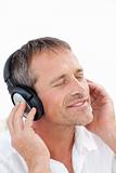Man listening to some music 