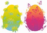 colorful easter eggs, vector