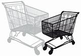 shopping cart, vector