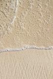 Caribbean clear beach sand texture shore wave