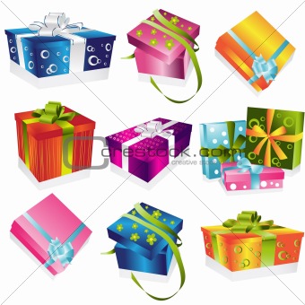 Different gifts illustration