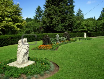 Park with amazing garden
