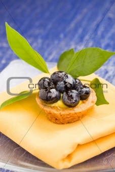 Pastries with blueberries