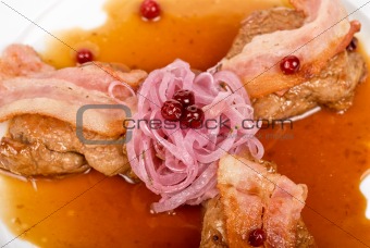 Roast pork meat
