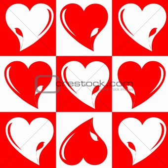 love wedding hearts background chess