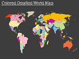 colored detailed world map