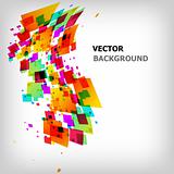the abstract square colorful background