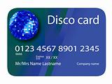 credit card disco blue