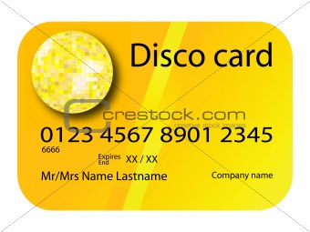 credit card disco yellow