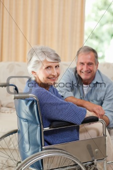 Mature couple looking at the camera