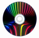 DVD with colorful reflexions