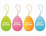 colorful easter tags