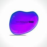 Abstract glossy speech bubble vector background