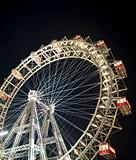 Vienna Ferris wheel at night