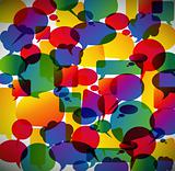 Abstract background made from speech bubbles