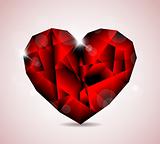 Red Diamond jewel heart