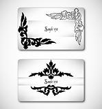 Two beautiful gift card. Vector