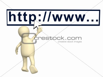 Puppet with a mouse cursor