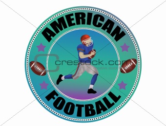 American Football  label