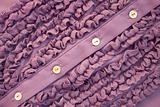 Smooth elegant lilac silk with ruche as background 