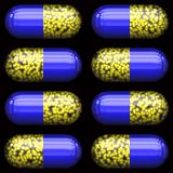 Blister pack of pill capsules