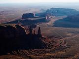 Aerial of Monument Valley.